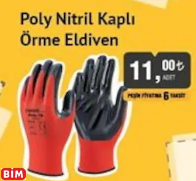 SGS POLY NİTRİL KAPLI ÖRME ELDİVEN